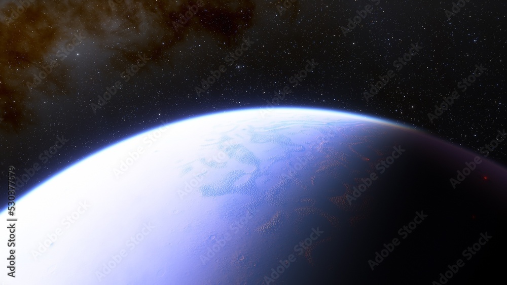 Wall mural planets and galaxy, science fiction wallpaper. beauty of deep space. billions of galaxy in the unive
