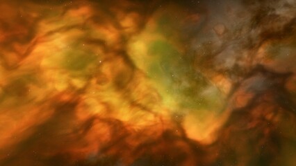 Deep space nebula with stars. Bright and vibrant Multicolor Starfield Infinite space outer space background with nebulas and stars. Star clusters, nebula outer space background 3d render
