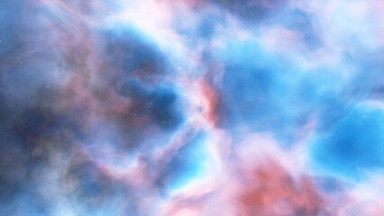 bright nebula, nebula in space, majestic red-purple nebula, beautiful space background 3D render
