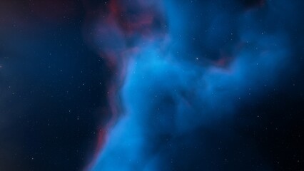 Naklejka na ściany i meble Space nebula, for use with projects on science, research, and education. Illustration 