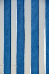 Rayas de colores en Costa Nova, en la costa oeste de Portugal, a orillas de la R&iacute;a de Aveiro.