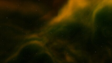 Cosmic background with a blue purple nebula and stars
