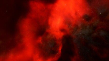 red-violet nebula in outer space, horsehead nebula, unusual colorful nebula in a distant galaxy, red nebula 3d render
