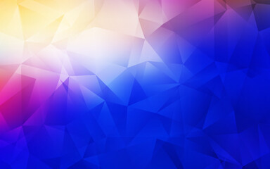 Light Pink, Blue vector low poly background.