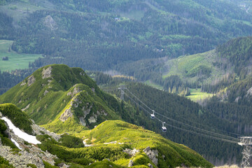 Cable car to Kasprowy Wierch with a beautiful view of the Tatra National Park.