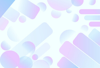 Vector homepage template with abstract dynamic background. Trendy simple fluid color gradient