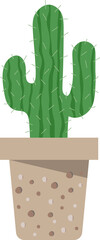 illustration of cactus pot.