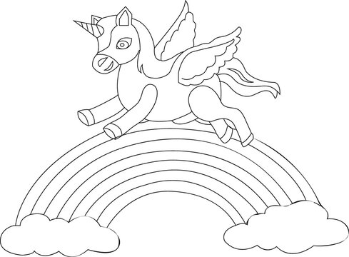 horse and cartun