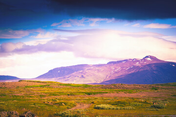 Mountains in Iceland - HDR photograph