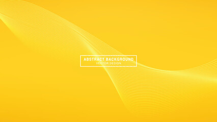 Abstract yellow background with wavy line texture