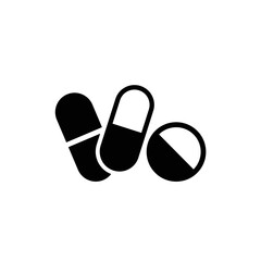 medicine pills vector icon