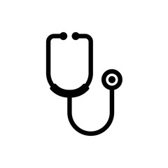 Stethoscope medicine doctor vector icon