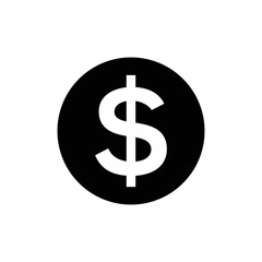 dollar money finance icon vector