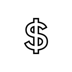 dollar money finance icon vector