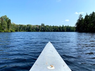 canoe on the lake