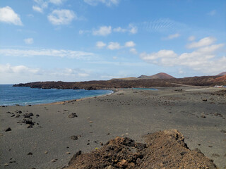 View of Charco Verde Beach, Lanzarote