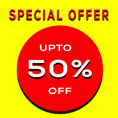a poster of special offer for discount