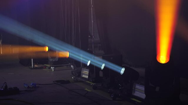 Concert lights on festival stage