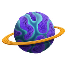 Cartoon planet png.