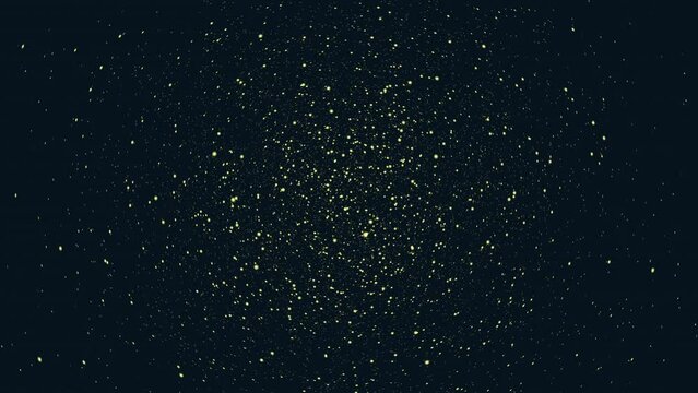Star field with dust in dark galaxy, motion abstract space, cyber and futuristic style background