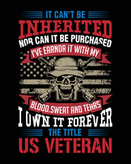 I own it forever the title us veteran t-shirt design 