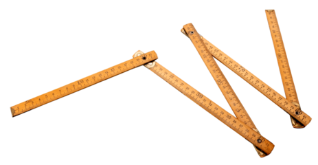 Wooden Folding rule, meter