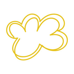 Abstract shape stroke line modern art design element for print and web background