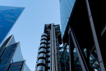 concept skyscrapers view sky high-rise buildings