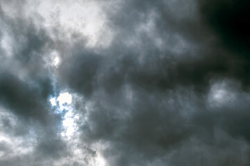 A very dark and ominous cloudy day.