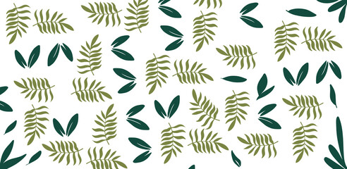 Fototapeta premium organic flat floral abstract pattern design