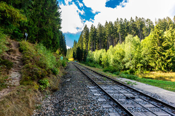Obraz premium Entdeckungsrunde zur Oberweißbacher Bergbahn im wunderschönen Schwarzatal - Thüringen - Deutschland