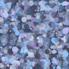 Abstract background in blue tones with circles and spots. Vector illustration