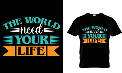Motivational typography t_shirt vector design.
