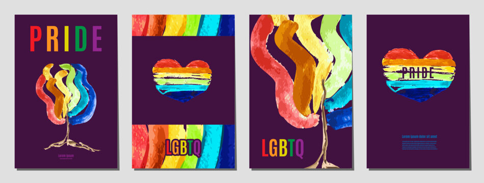 Lgbtq flag symbol bisexual sign. vector design