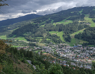 Fototapeta premium The town of Schladming, Styria, Austria