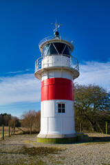Fototapeta na wymiar lighthouse on the coast of denmark