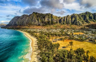Fototapeten waimanalo beach oahu hawaii vacation spot © digidreamgrafix