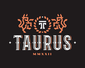 Bull modern logo, emblem design editable for your business.Taurus vector illustration.