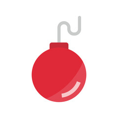 Bomb icon about to explode. Vector.
