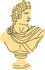 Antique statues. Suitable for websites, Stickers, Banners, Social media and layouts, Art and collages, General use cases. png.