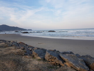 beach in the morning