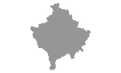 Map Kosovo vector background. Isolated country texture