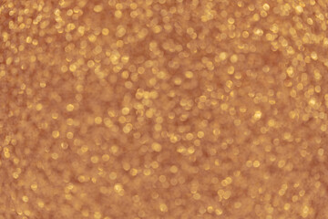 Glitter golden defocused light background. Christmas lights bokeh.