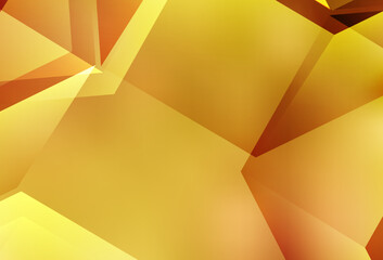 Light Orange vector polygon abstract layout.