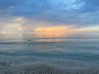 Strand Adelianos Kampos Kreta Sonnenuntergang