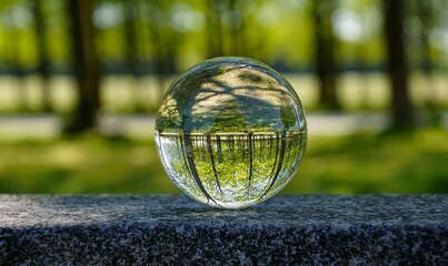 Glaskugel -Wald