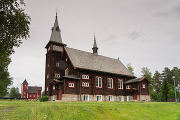 Fototapeta na wymiar Nordre Osen Church, Trysil, Norway