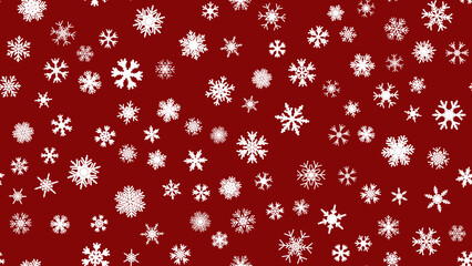 Red Seamless Christmas background snow illustration xmas. happy card