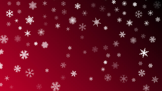 Red Seamless Christmas background snow illustration xmas. happy white