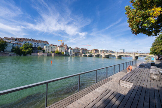 Viewpoint Altstadt Kleinbasel - Oberer Rheinweg, Basel, Basel Stadt, Schweiz